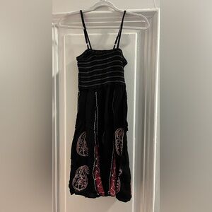 Black Embroidered Dress
